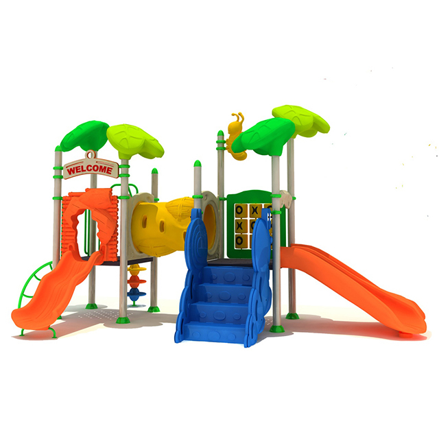 Games Amusement Park Children Fun Outdoor Commercial Plastic Playground Slides Sets 